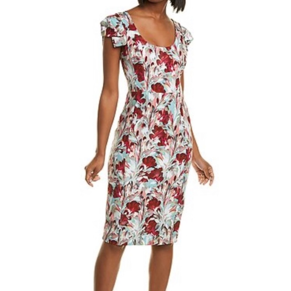 Black Halo Amelia Sheath Floral Dress